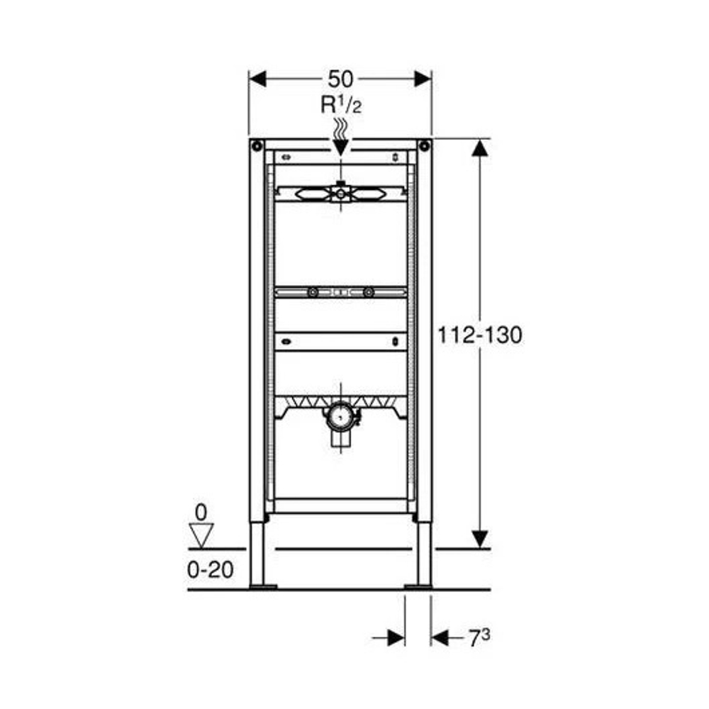 Инсталляция для писсуара Duofix GEBERIT 111.686.00.1