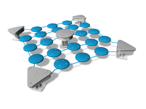 Элемент «Волна»(сине-серый цвет)