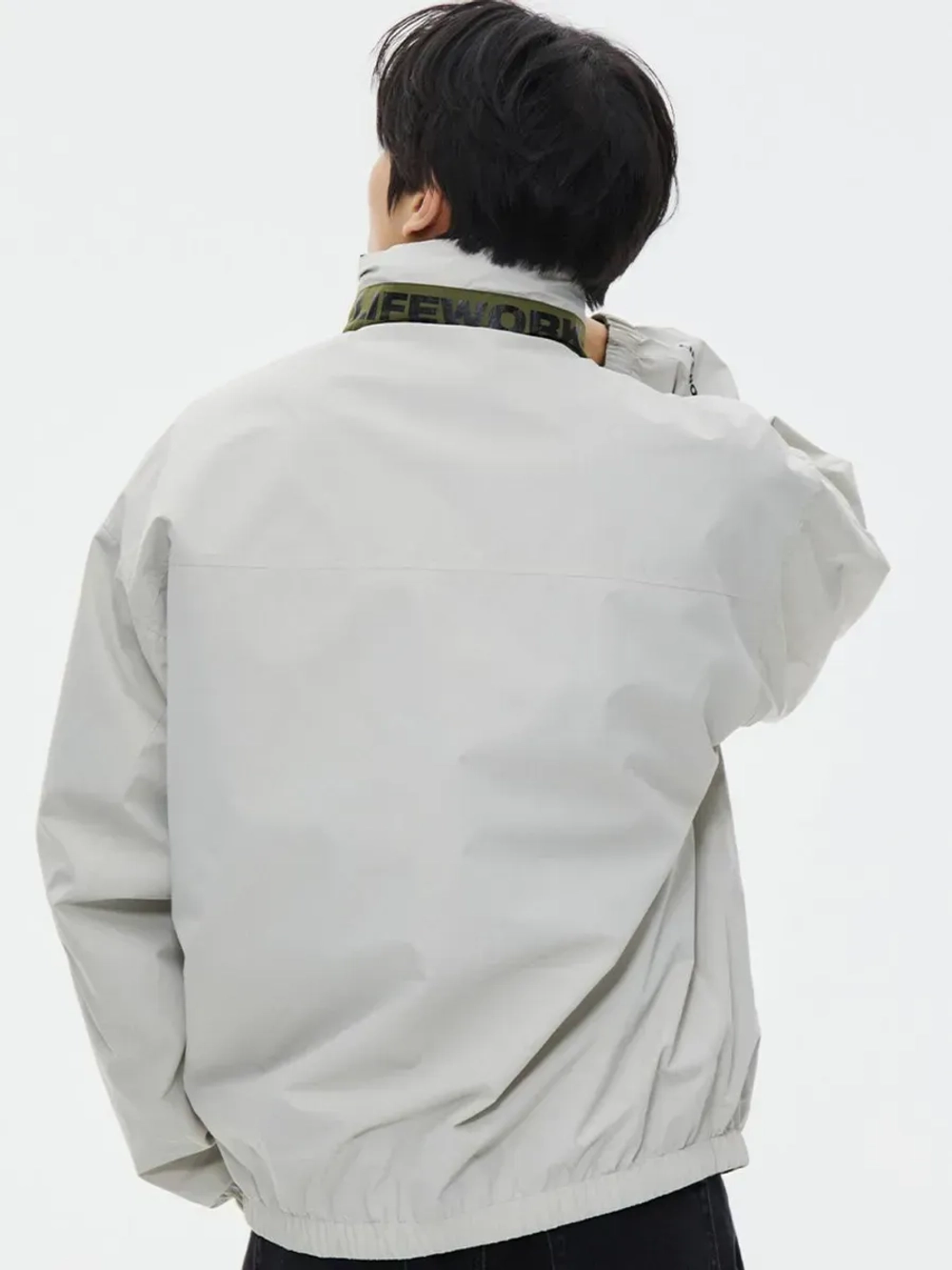 Двусторонняя куртка с высоким воротом