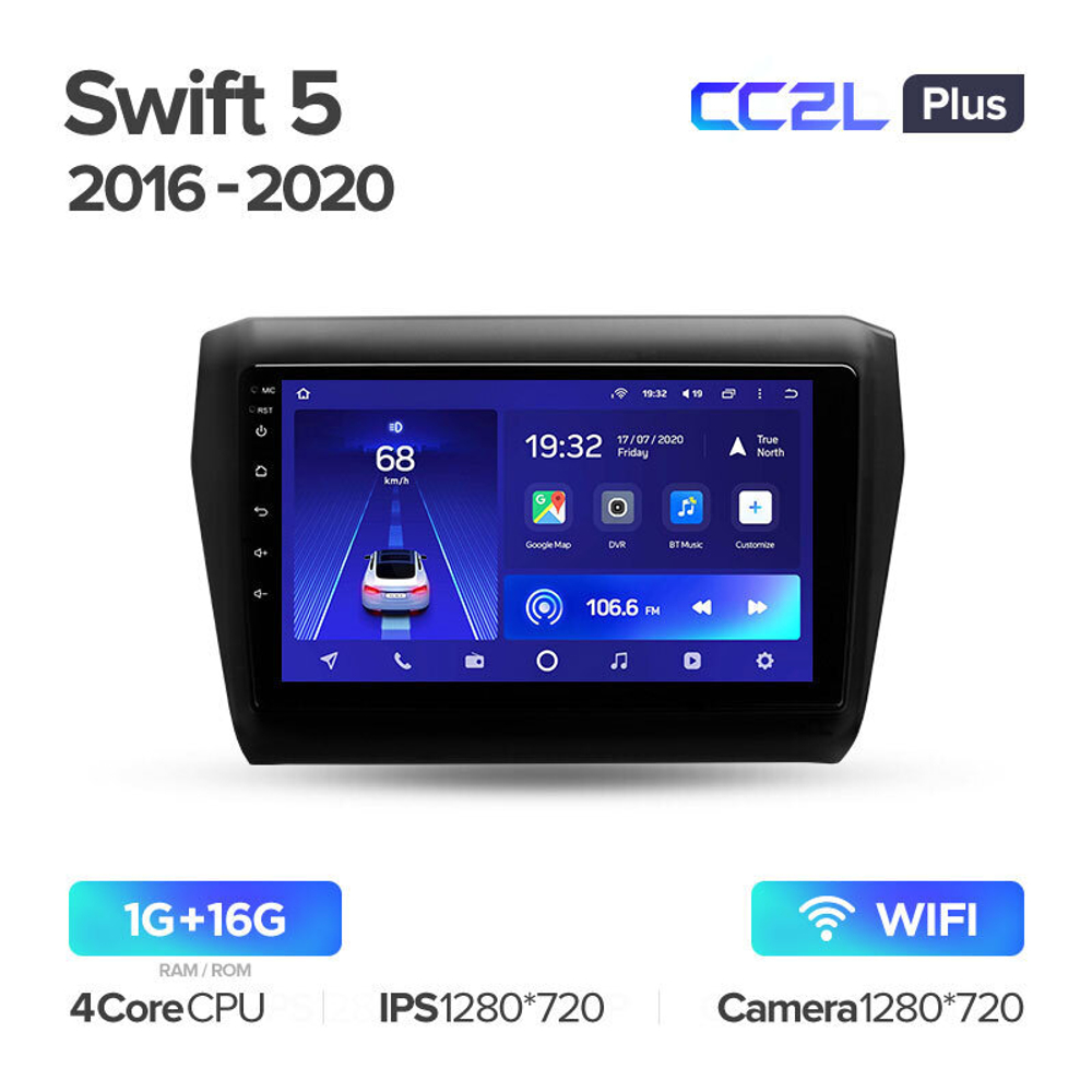 Teyes CC2L Plus 9" для Suzuki Swift 2016-2020