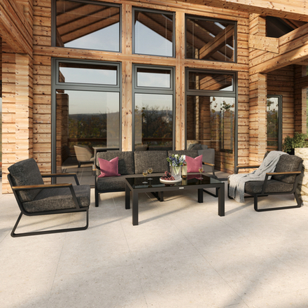 Лаунж зона Ideal Patio ЭСТИВО с трехместным диваном - маренго