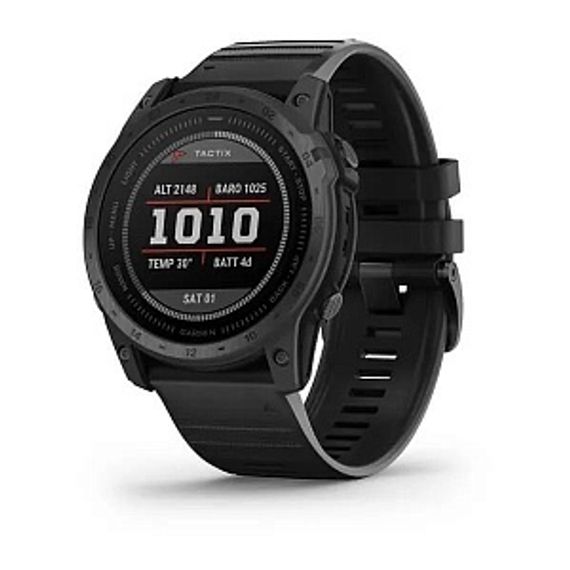 Garmin Tactix 7 Standard — тактические часы с GPS и чёрным ремешком