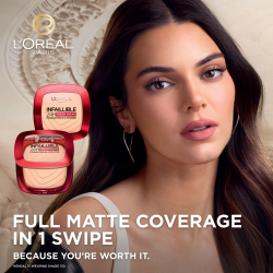 L’Oreal Paris Infaillible Fresh Wear 24h - тональная пудра, 9 g