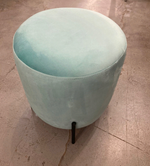 Пуфик Орегон велюр бирюза/черный