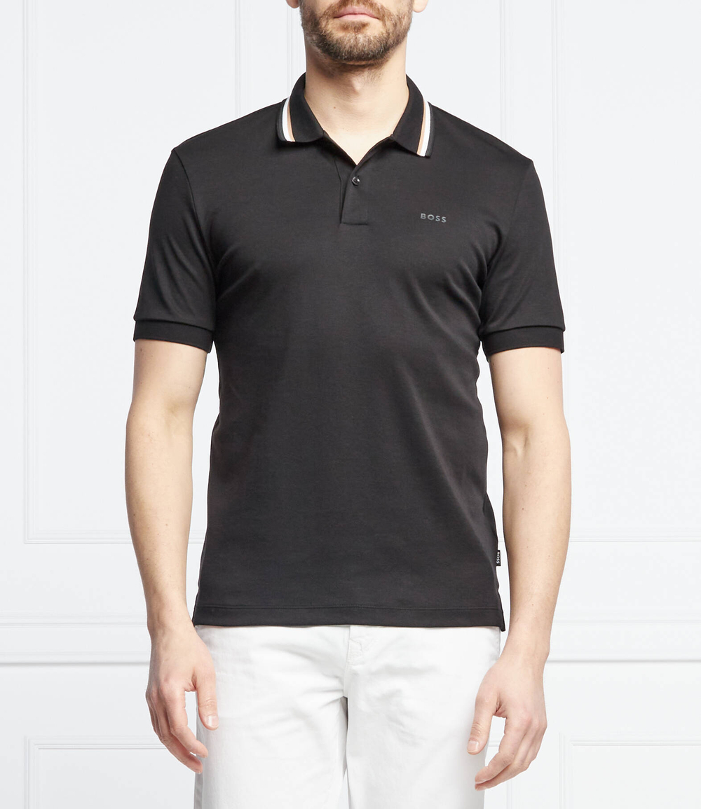 Поло Penrose 38 BOSS BLACK - черный(50469360)