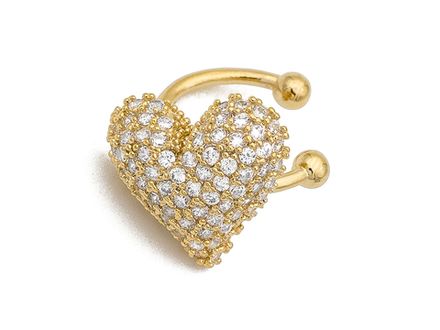 Кафф "Сердце" со стразами