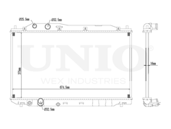 Радиатор охлаждения двигателя UNIO RAD-10032