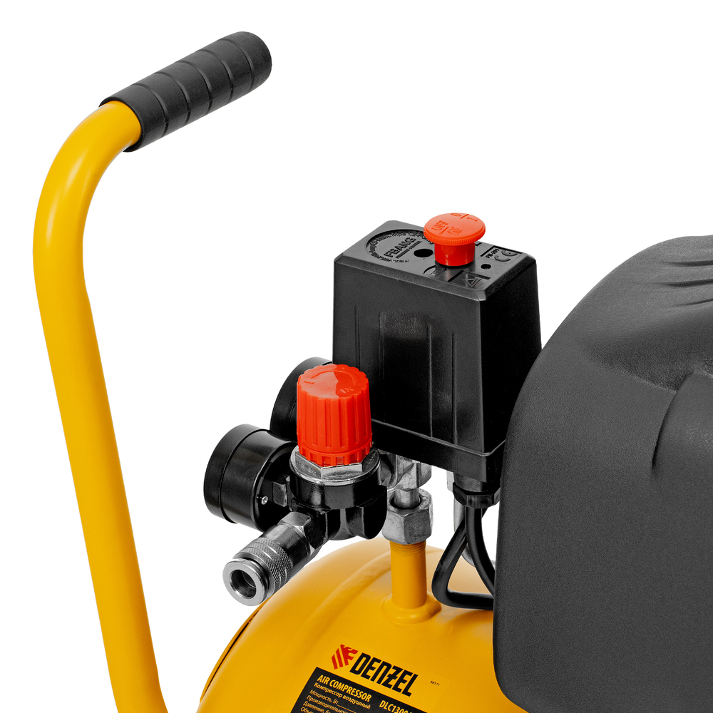 Компрессор воздушный DLC1300/24 безмасляный 1.3 кВт, 24 литра, 206 л/мин Denzel