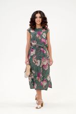 Платье Летис (46-54) Serenada малахитовый (Акция)