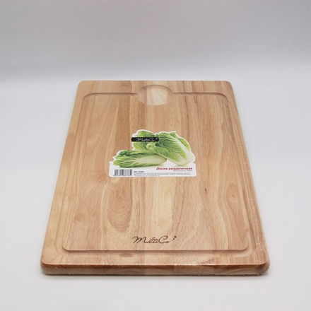 Доска разделочная из гевеи 38*25.5*1.8 см