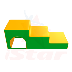 Мягкий модуль гимнастический - "АРКА-Лестница 3 ступени"