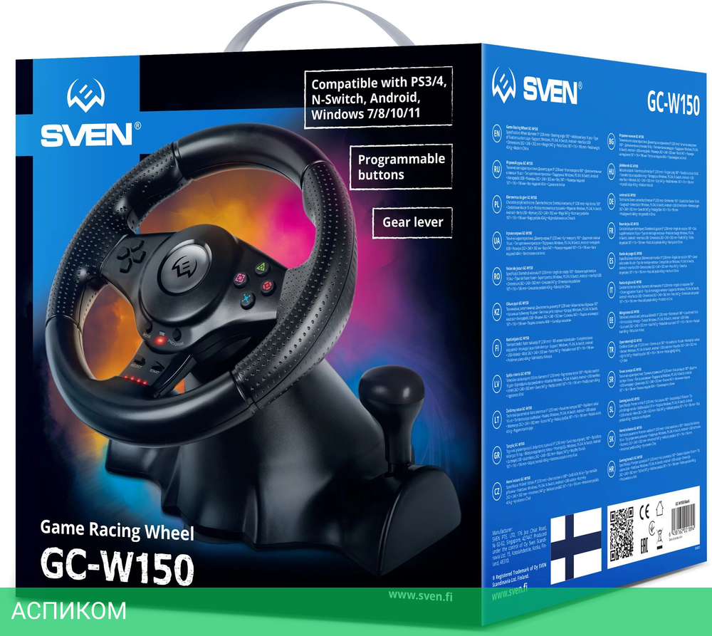Руль Sven GC-W150 черный (SV-021894)