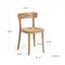 Стул Romane светлый бук с сиденьем из ротанга