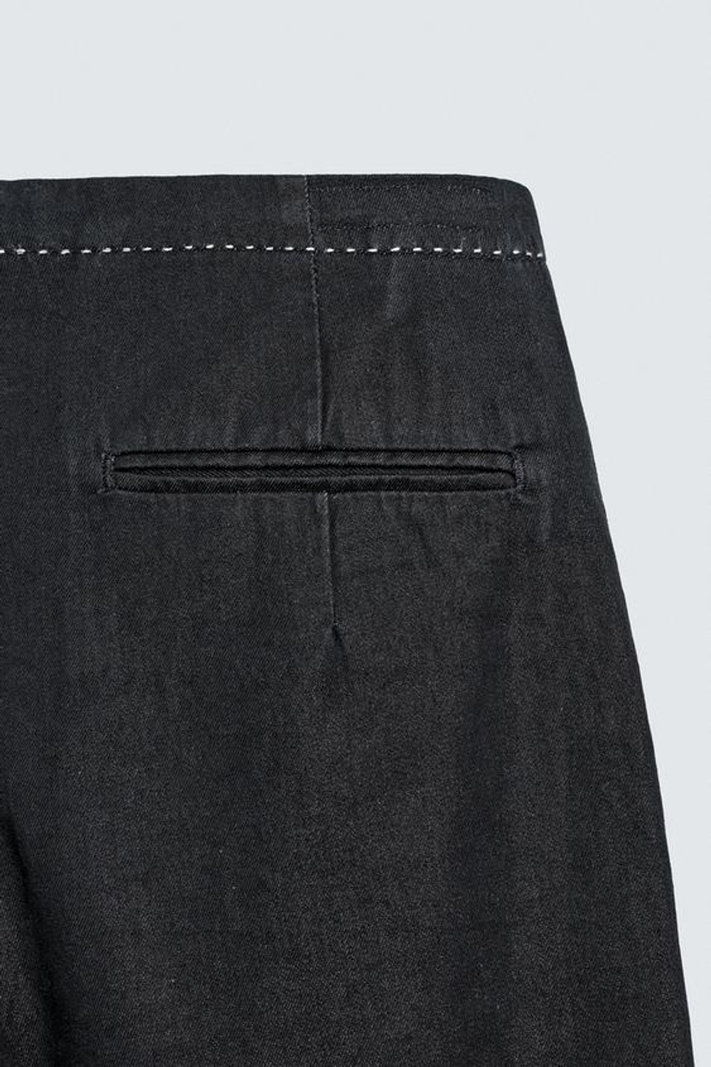 ZARA ДЖИНСЫ ЧИНОС С КОНТРАСТНОЙ ОТСТРОЧКОЙ, ИНДИГО