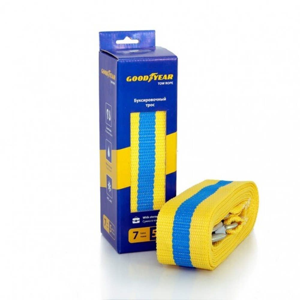 Трос буксировочный полипропиленовый Goodyear (7т)