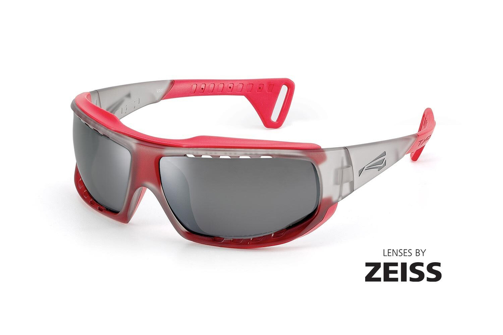 Спортивные очки LiP Typhoon / Trans. Grey - Red / Zeiss / PA Polarized / Pacific Blue Lens