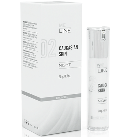 ME LINE 02 M.E. LINE CAUCASIAN SKIN NIGHT НОЧНОЙ КРЕМ МИЛАЙН ЕВРОПЕОИДНАЯ КОЖА 30 гр.