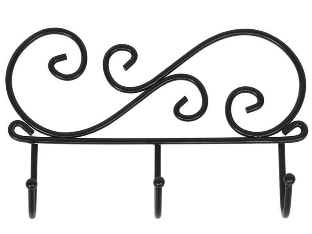 Вешалка "Кружева 3" черная