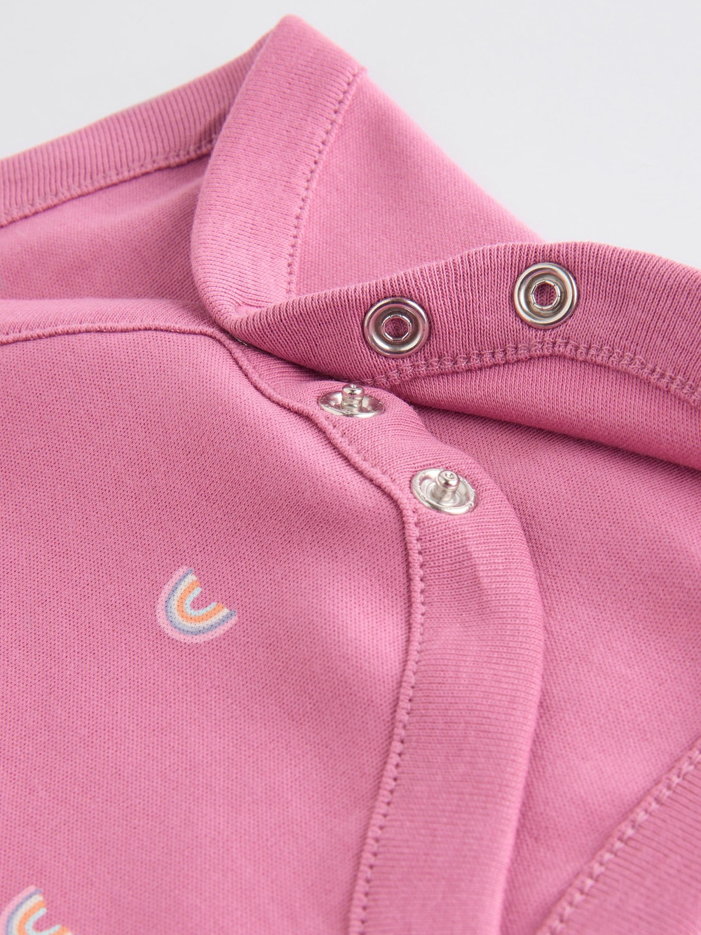 Боди с длинным рукавом для малышей Next N95-305, 5 шт., Белый, Розовый, Салатовый