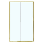 Душевая дверь Azario SHANGHAI раздвижная 120х195, толщина полотна 6мм универсальная, цвет профиля брашированное золото