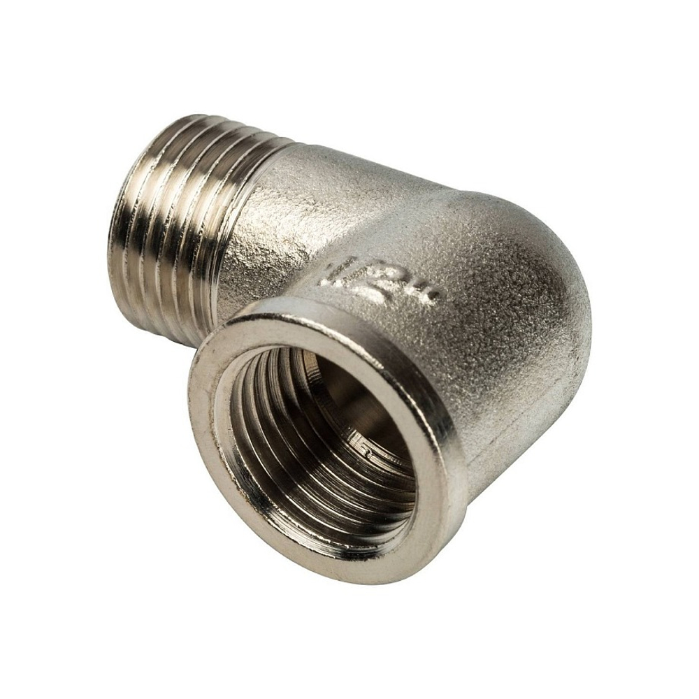 Переход с внутренней резьбы на наружную угловой STOUT SFT 0012 - 1/2" (латунь никелированная)