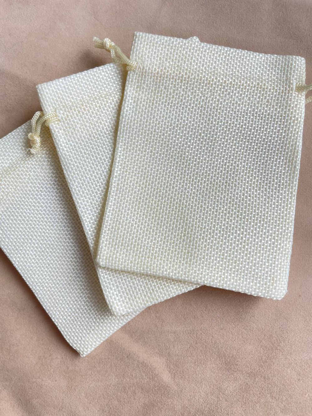 мх12-беж Мешочек холщовый 12*9см, бежевый