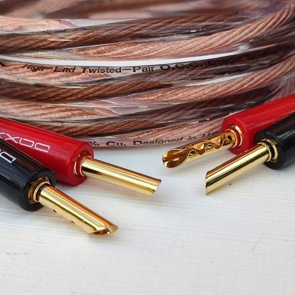 DAXX S182p Акустический кабель 12AWG (3.3мм.кв), класса Hi-End из монокристаллической меди -готовая пара-