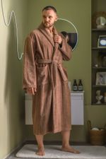 Халат мужской Комфорт-4 Виотекс КОРИЧНЕВЫЙ