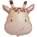 Шар Фольгированный Жираф акварель (Бежевый)