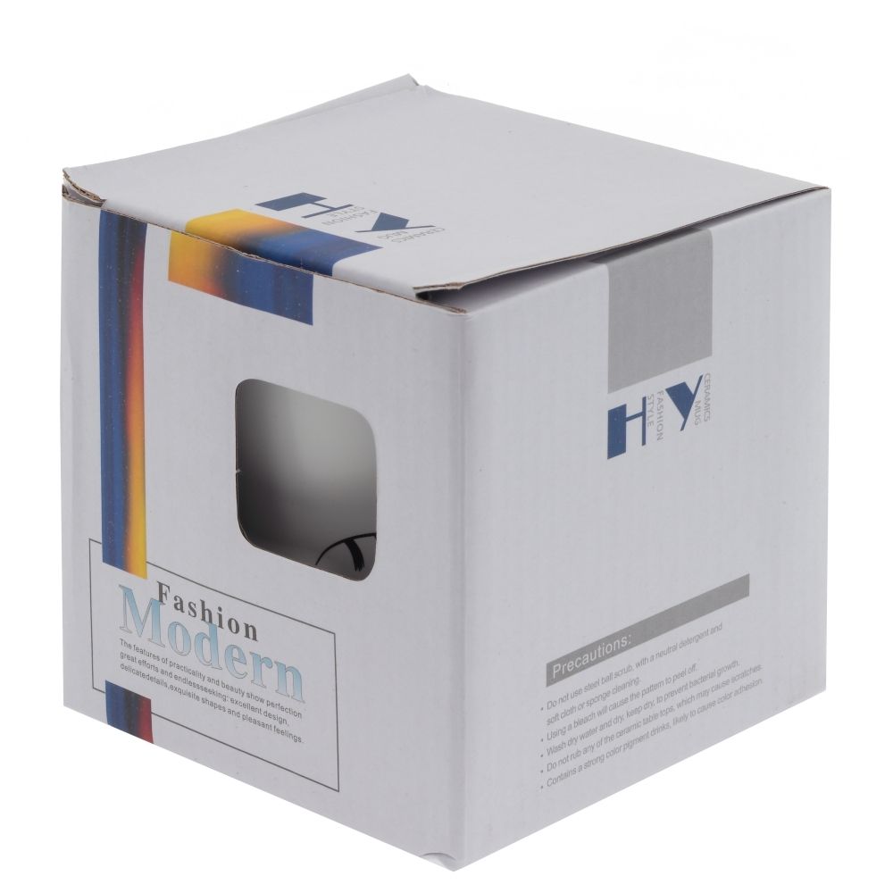 GAEM Кружка с крышкой и ложкой, 400 мл, L8,5 W12 H8 см, 4в.