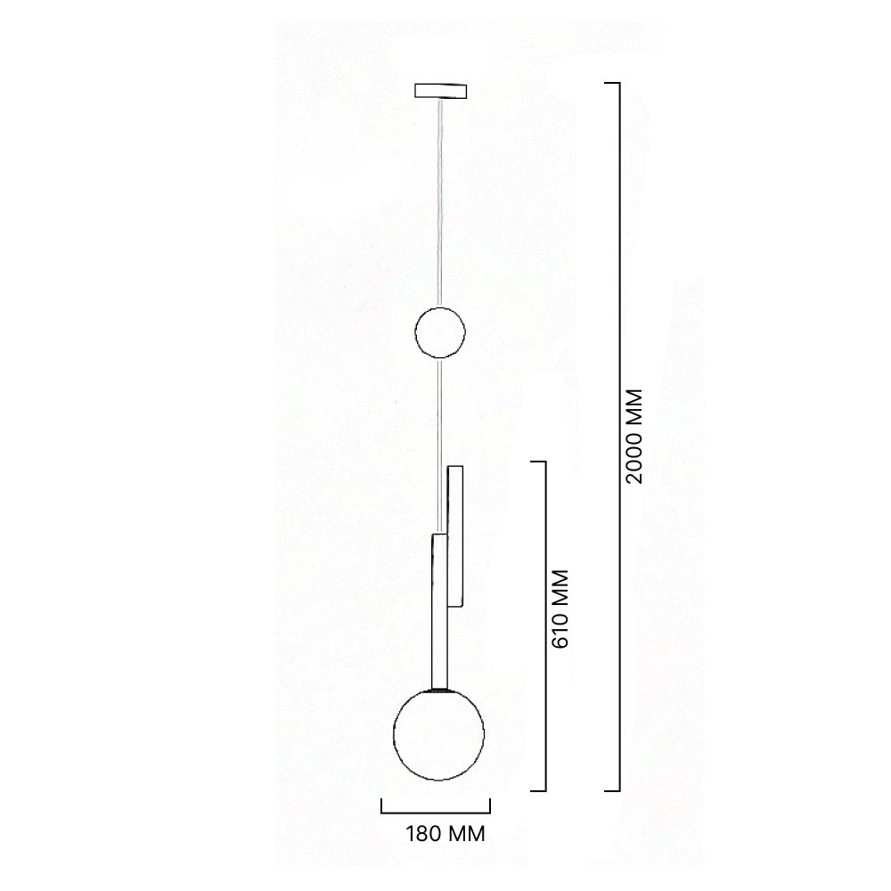 Подвесной светильник PANSY D18 Gold