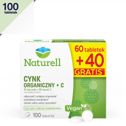 Диетическая добавка Naturell Organic Zinc + C, 60 таблеток + 40 таблеток бесплатно