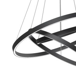 Люстра подвесная светодиодная Maytoni Rim MOD058PL-L100BK