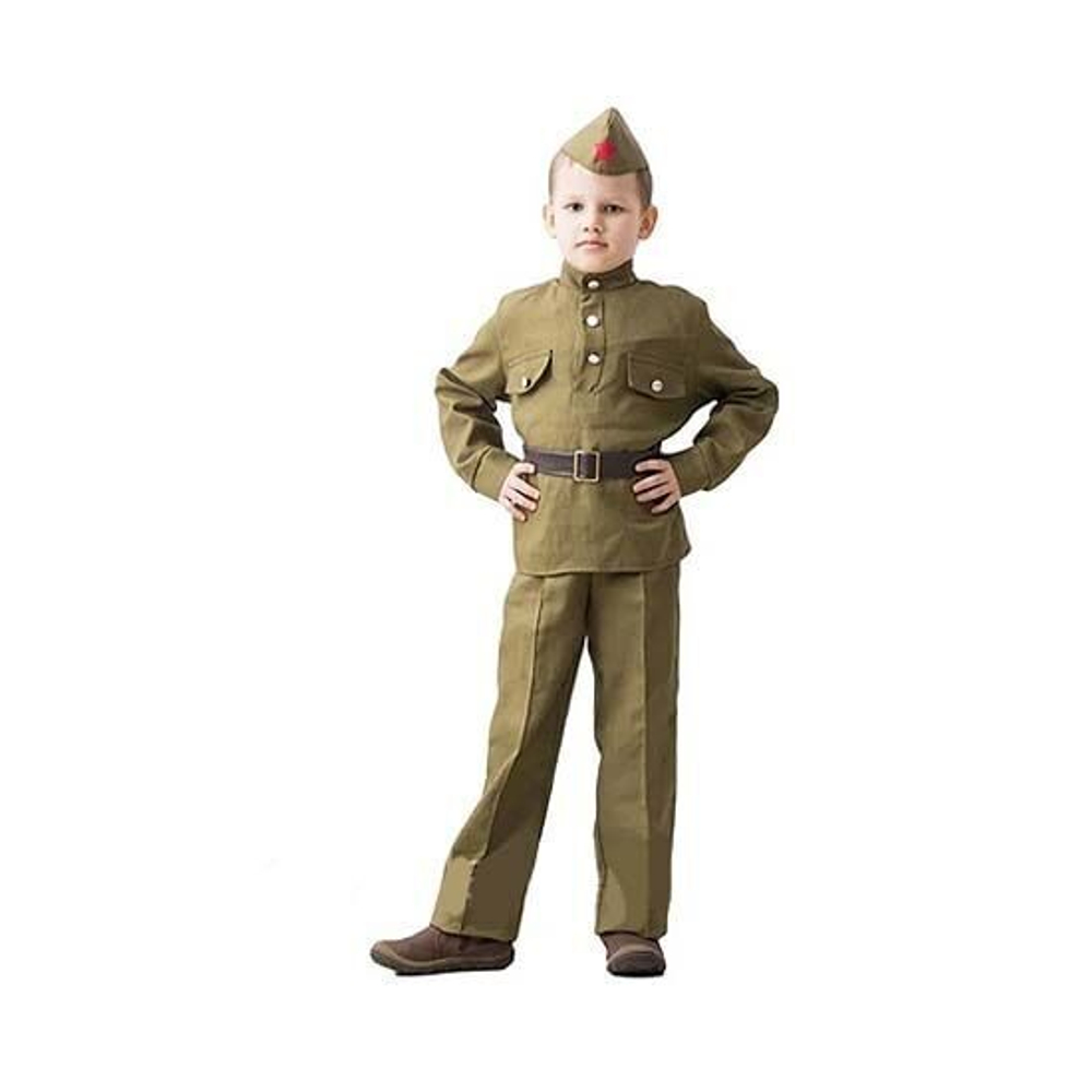 Военная форма набор СОЛДАТ без брюк для мальчика, возраст: 5-7 лет, рост: 122-134 см.