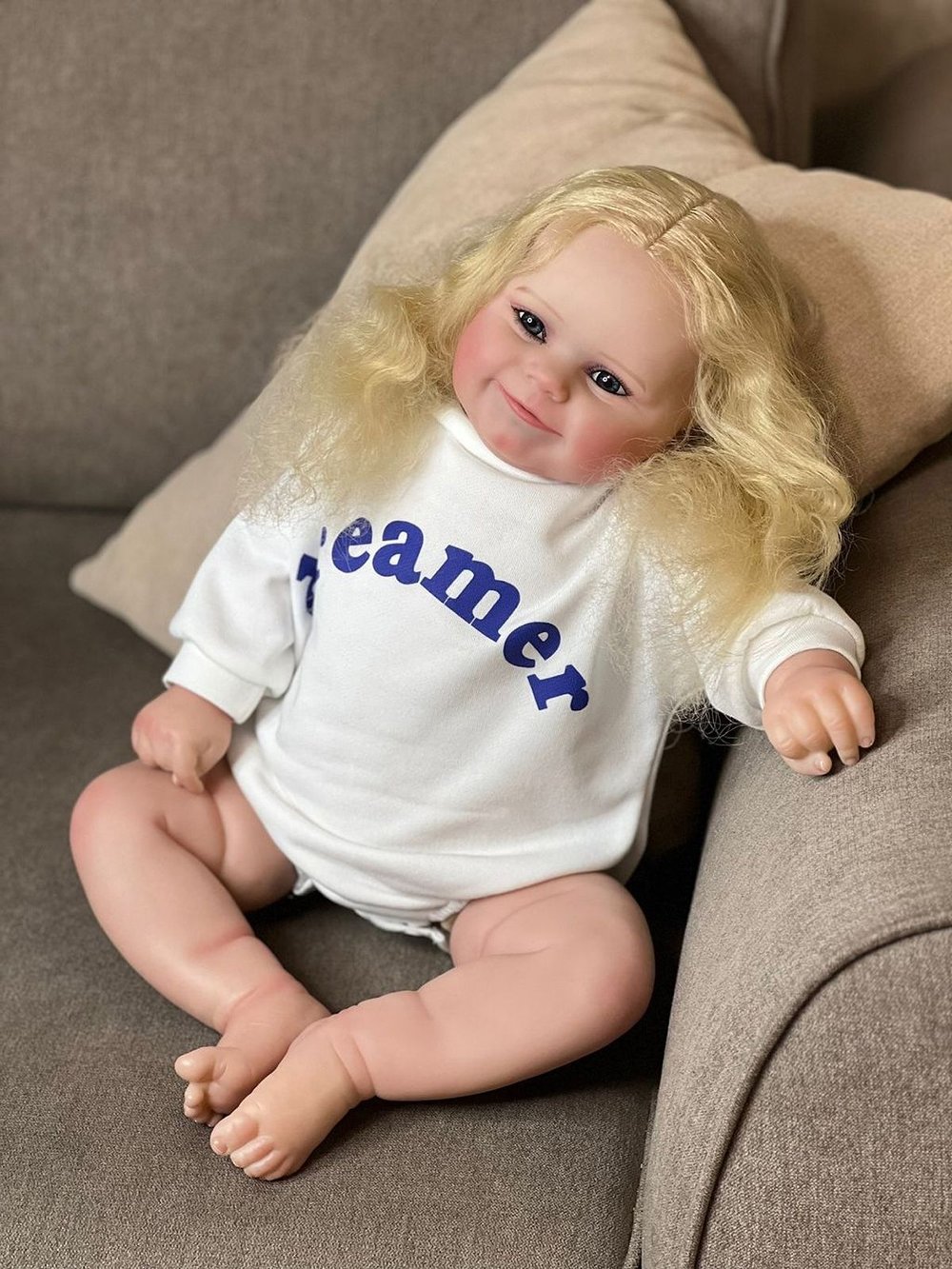 Кукла Реборн мягконабивная 60см в пакете (FA-618)