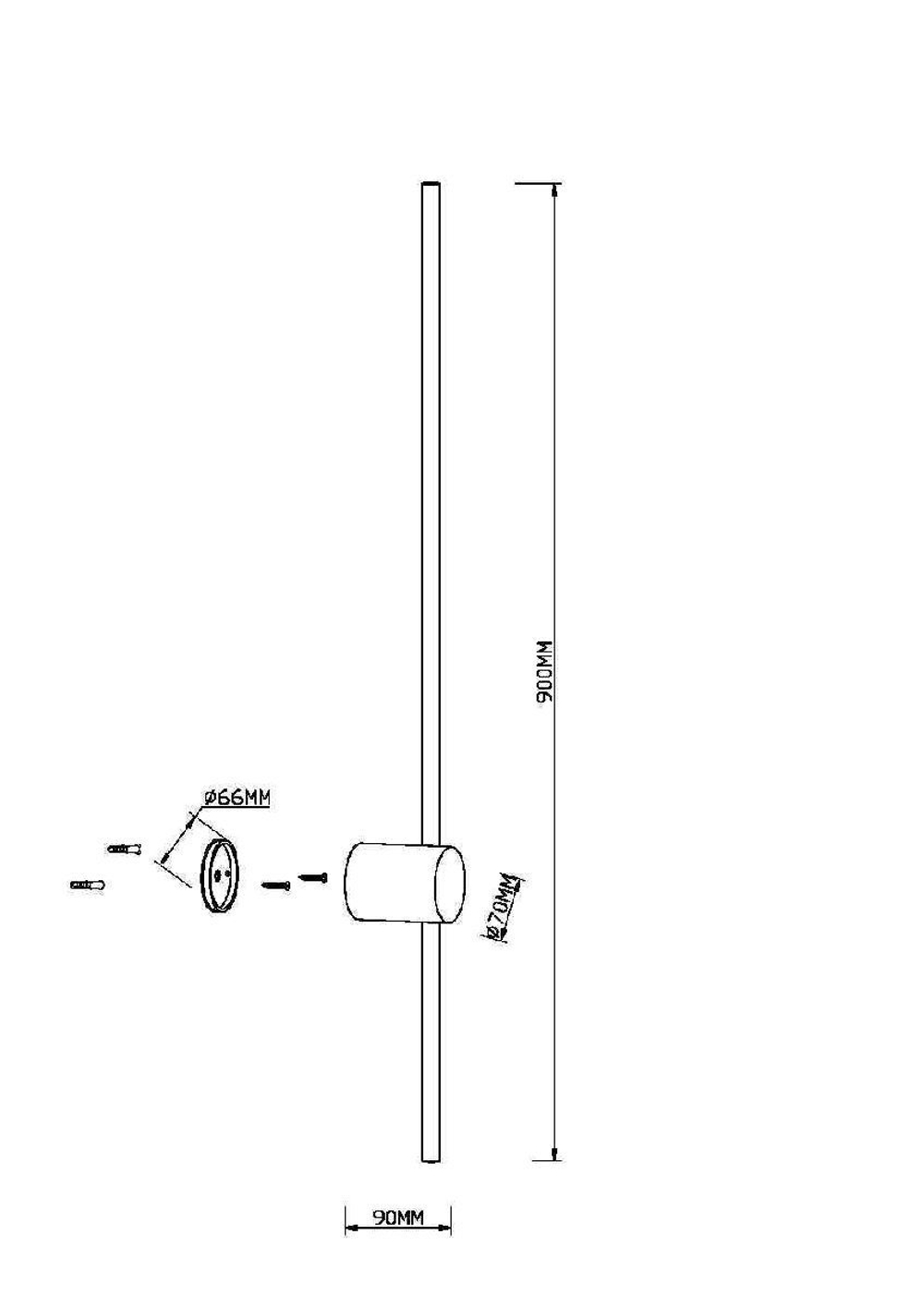 Настенный светильник Maytoni Light stick MOD237WL-L11B3K