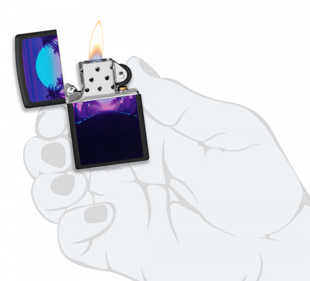 Зажигалка ZIPPO 49809 Sunset Black Light