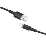 C2-02 USB-A to Lightning zinc alloy silicone charging data cable