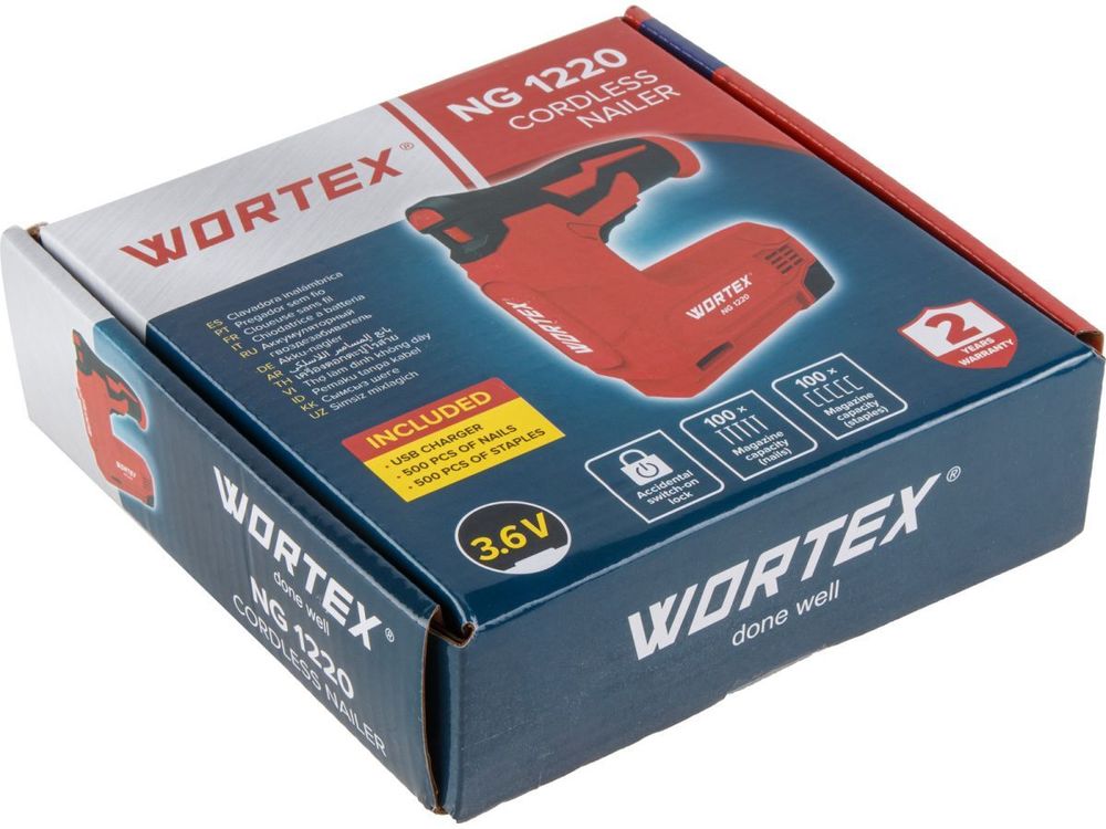 Аккуммуляторный гвоздезабиватель WORTEX NG 1220