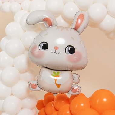 Фольгированный шар-фигура «Зайка с морковкой», 91 см