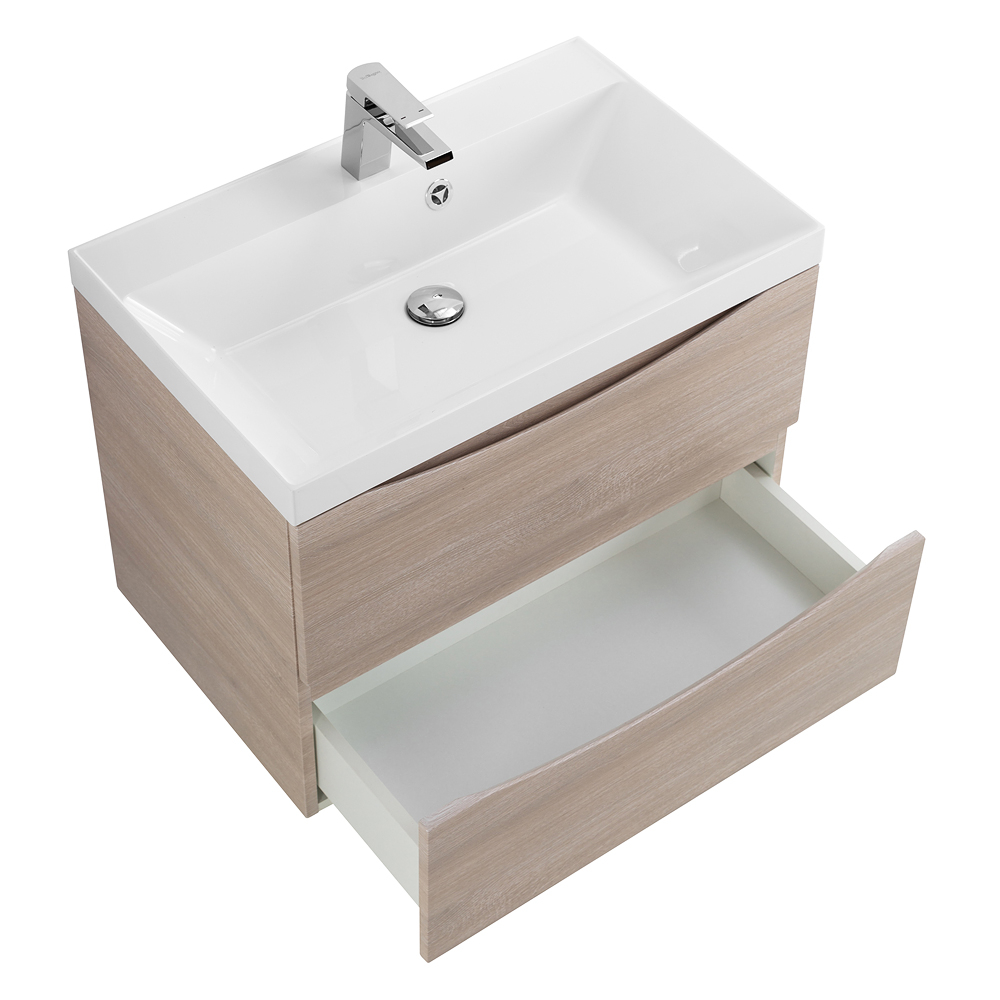 Тумба подвесная с раковиной BelBagno MARINO-600-2C-SO-RG-P