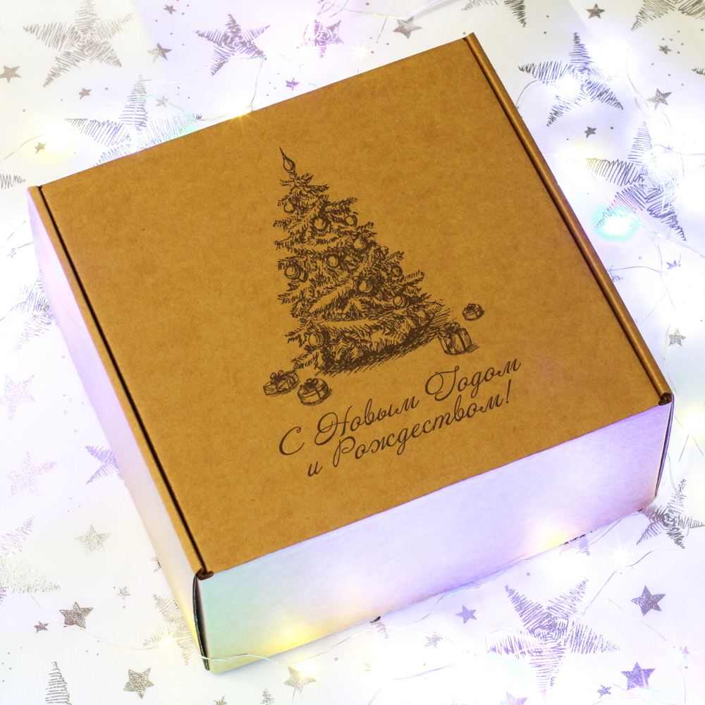 Новогодний подарочный набор сладостей HappyBox by HoneyForYou "Happy New Year №4"