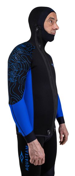 Гидрокостюм AquaTeam Дайвинг 7 мм Черно-синий