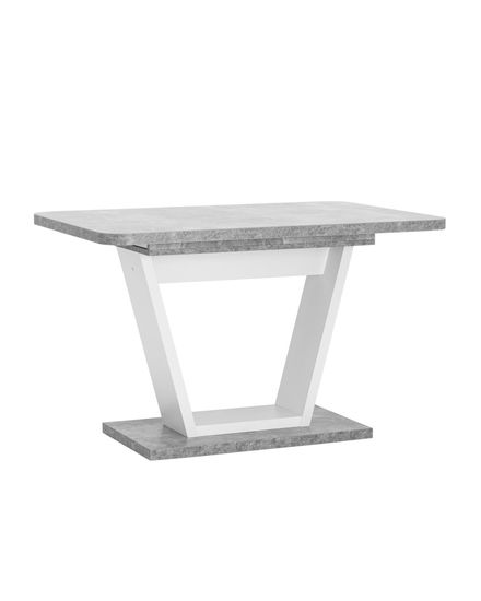 Стол Vector 120-160 см белый бетон