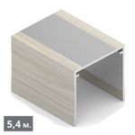 Направляющая верхняя однополозная (5,40 м) Дуб дымчатый