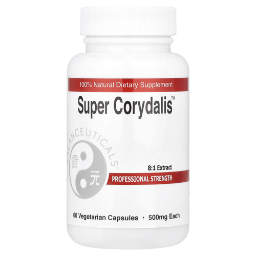 Balanceuticals, Super Corydalis ™, 60 вегетарианских капсул (500 мг на капсулу)