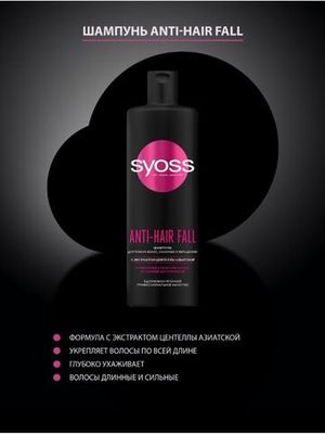 Шампунь для волос Syoss Anti-Hair Fall 450 мл