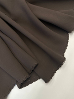 Шелк костюмно-плательный Brunello Cucinelli шоколадный