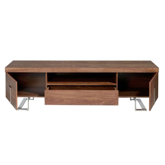 Тумба под ТВ MF2103TV /3222 из ореха и хромированной стали