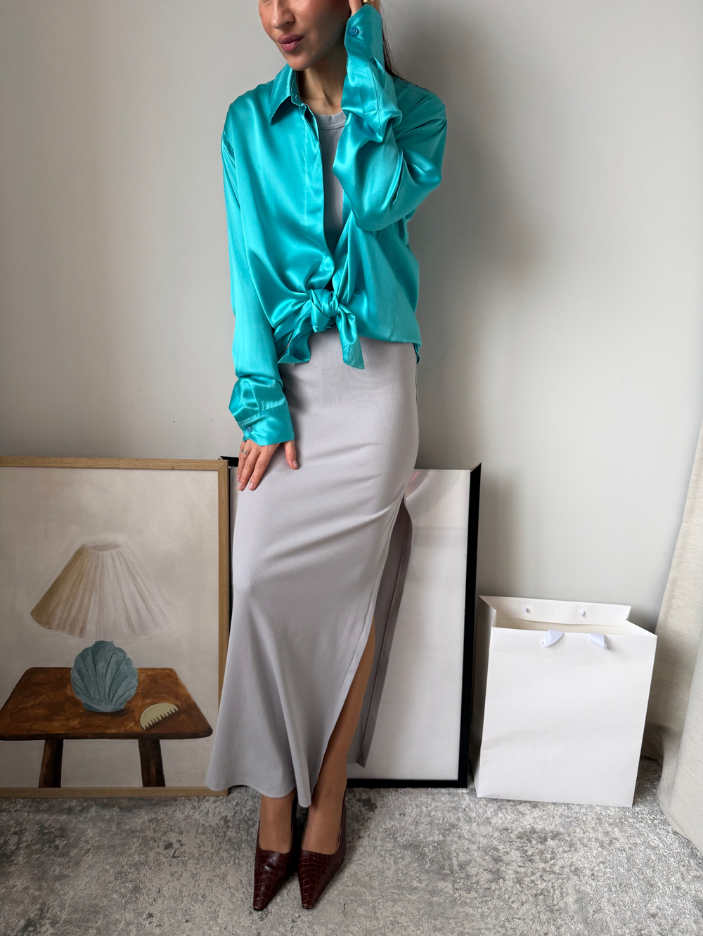 Шёлковая блузка Sashaverse, S